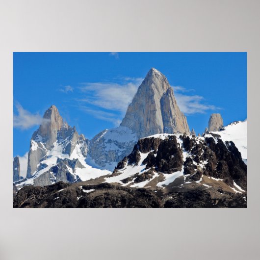 Poster Pic de montagne (Devant)