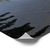 Poster Pic de montagne reflété dans un lac (Coin)