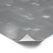 Poster Pic Downy en neige - Photo originale (Coin)