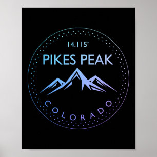 Poster Pic Pikes Colorado Montagnes Rocheuses Escalade So