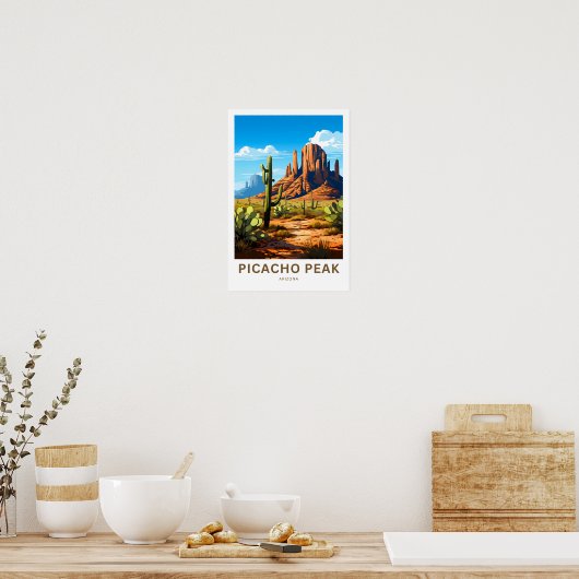 Poster Picacho Peak Arizona Imprimer (Cuisine)
