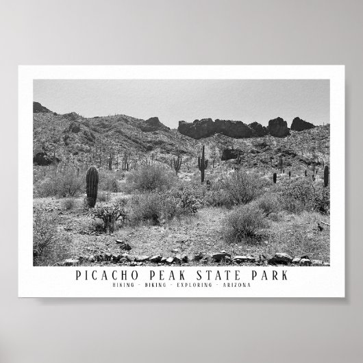 Poster Picacho Peak State Park Keepsar Arizona (Devant)