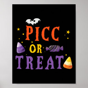 Poster PICC Nurse Halloween Cute TVA Equipe d'accès vascu