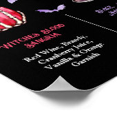 Poster Pick Your Poison Halloween 2 Cocktail Menu  (Coin)