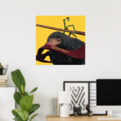 Poster Pickett & Teddy avec baguette et Cravate (Bureau à domicile)