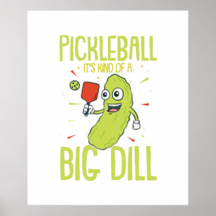 Poster Pickleball C'est un genre de jeu de jeu de jeu Big