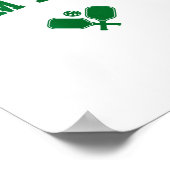 Poster pickleball de Palm Beach vert (Coin)