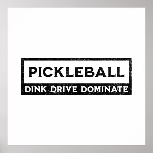 Poster Pickleball dire Vintage (Devant)