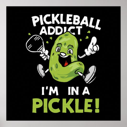 Poster Pickleball drôle (Devant)