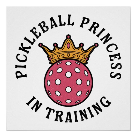 Poster Pickleball femmes drôle (Devant)