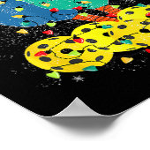 Poster Pickleball Noël Père Noël Pickleball X Mas Lumière (Coin)