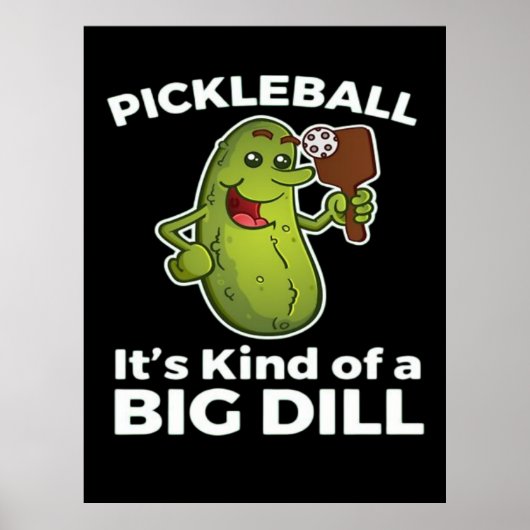 Poster Pickleball Plutôt une grosse affaire (Devant)