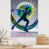 Poster Pickleball Power Smash - Énergie en mouvement (Cuisine)