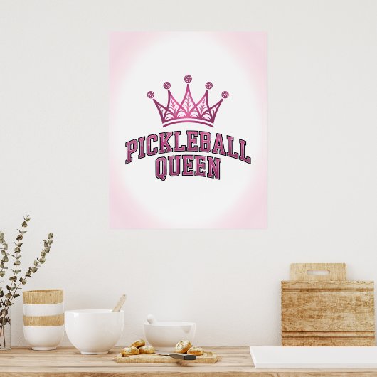 Poster Pickleball Queen (Cuisine)