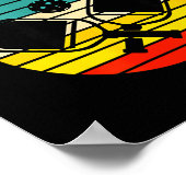 Poster pickleball rétro (Coin)