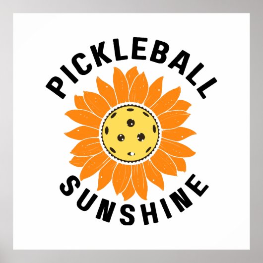 Poster Pickleball soleil (Devant)
