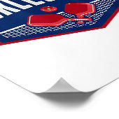 Poster Pickleball Support Team Pickleball Player USA (Coin)