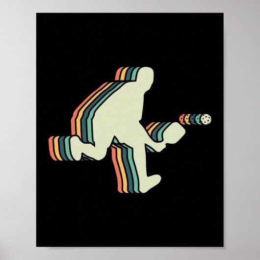 Poster Pickleball vintage (Devant)