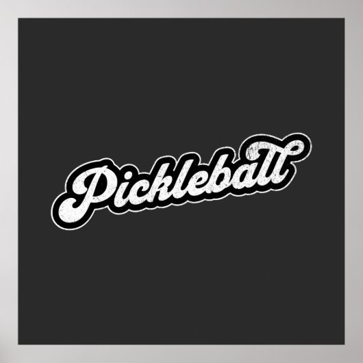 Poster Pickleball Vintage Retro (Devant)