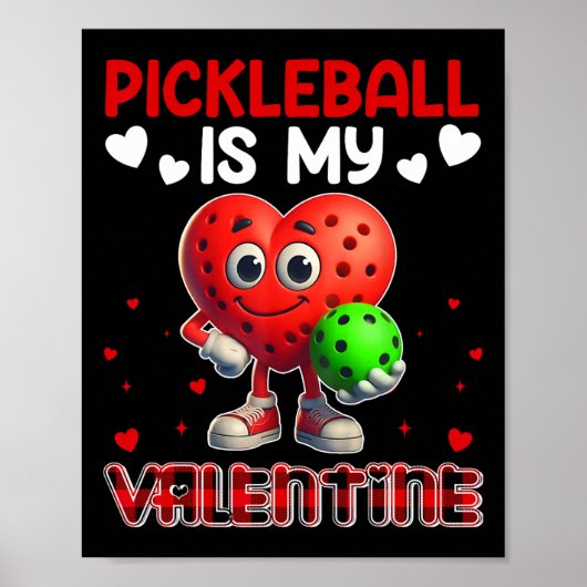 Poster Picklebyll est mon Valentin Bylls Mignons Forme de (Devant)