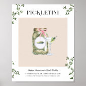 Poster Pickletini | Boisson Signature de l'Enterrement de (Devant)