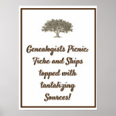 Poster - Picknick voor genealogen (Voorkant)