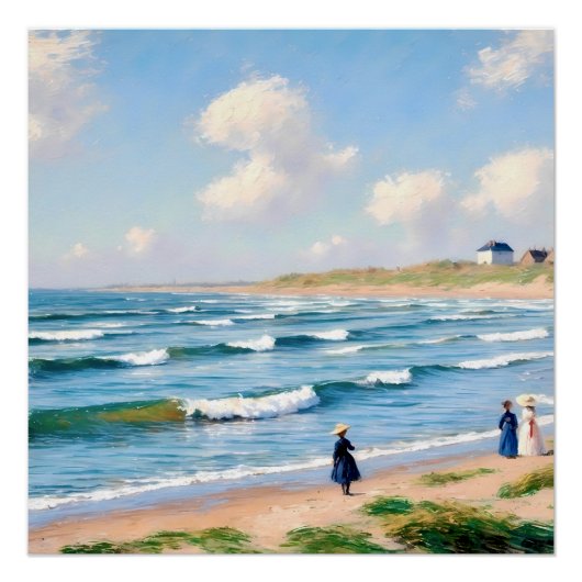 Poster Picque d'été au bord de la côte (Devant)