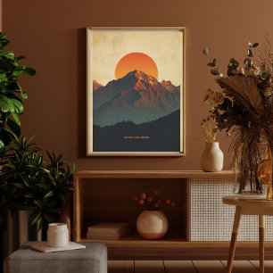 Poster Pics des Andes – Voyage Rétro en Amérique du Sud 