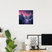 Poster Pics glacés du Royaume du Crépuscule (Bureau à domicile)