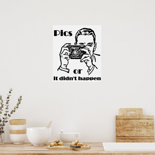 Poster Pics ou ça n'est pas arrivé Rétro (Cuisine)