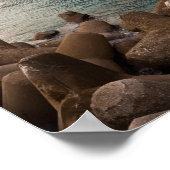 Poster Picturesque Amalfi Coast Italy Seaside Town (Coin)