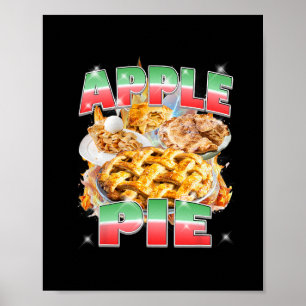 Poster Pie de pomme de Thanksgiving Bootleg Rap Rock 90's