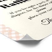 Poster Pie Thankgiving Diaper signe baby shower de tombol (Coin)