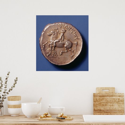Poster Pièce d'argent de Philippe II de Macédoine (Cuisine)