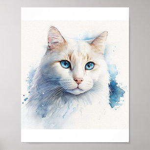 Poster Pièce d'art de chat personnalisée qui captivera l'