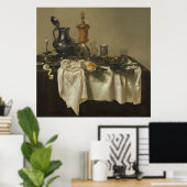 Poster Pièce de banquet avec tarte mince par Willem Claes (Bureau à domicile)