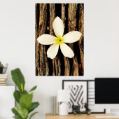 Poster Pièce de déclaration de la Plumeria hawaïenne (Bureau à domicile)