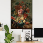 Poster Pièce de fruits par Jan van Huysum (Bureau à domicile)