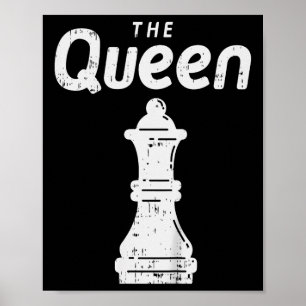 Poster Pièce d'échecs pour enfants La Chemise Reine Hallo