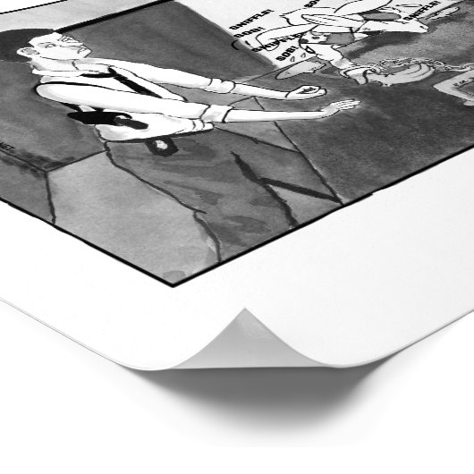 Poster Pièce En Coton De Peter Dans Les Poignées, Échelle (Coin)