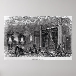 Poster Pièce est de la Maison Blanche pendant le civil