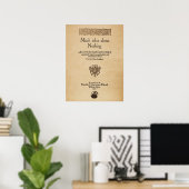 Poster Pièce frontale à beaucoup d'apdo sur rien Quarto (Bureau à domicile)