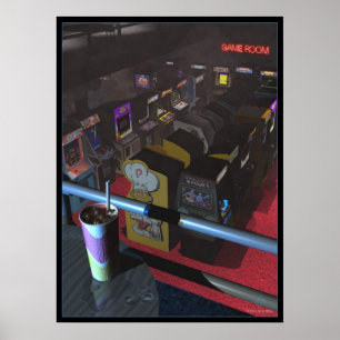 Poster Pièce fumeuse de jeu