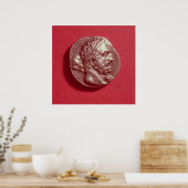 Poster Pièce punique portant la tête de Hamilcar Barca (Cuisine)