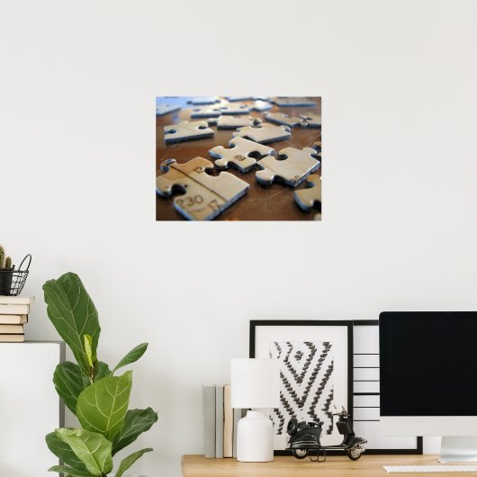 Poster Pièces de puzzle (Bureau à domicile)