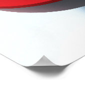 Poster Pièces de puzzle rouge et blanc, deuxième amour (Coin)