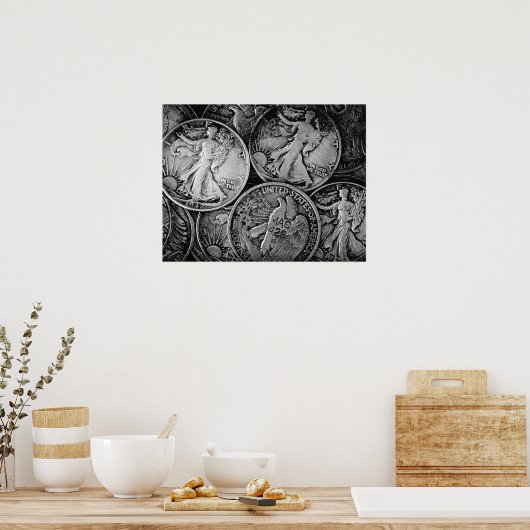 Poster Pièces Liberty Walking (Cuisine)