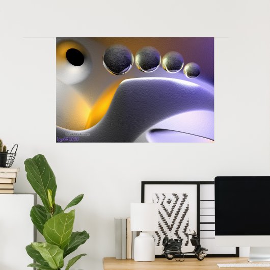 Poster Pied (Bureau à domicile)