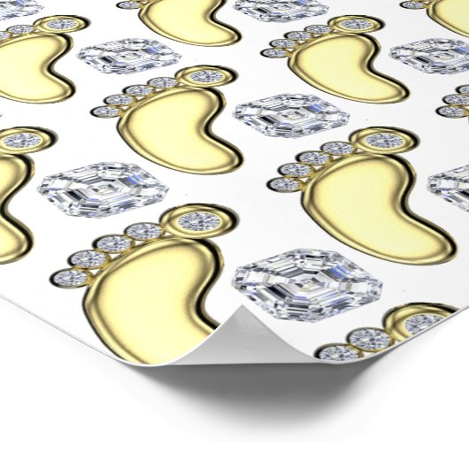 Poster Pied bébé doré (Coin)