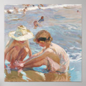 Poster Pied blessé Joaquín Sorolla Impressionniste espagn (Devant)